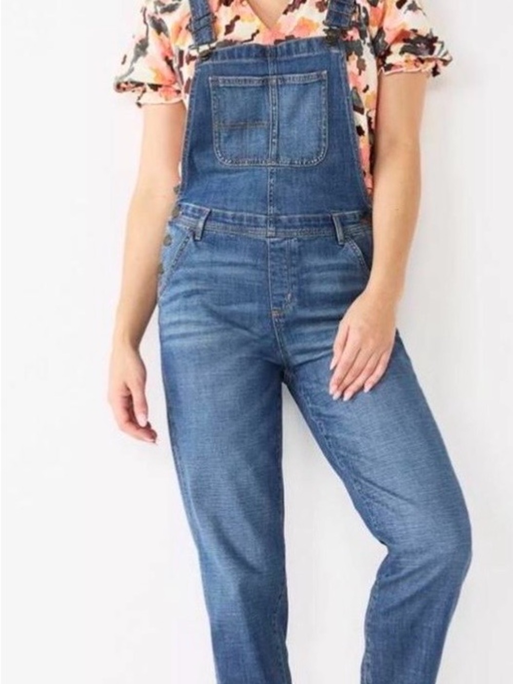 Sonoma Women's Denim Jean Overalls - Casual Relaxed Fit